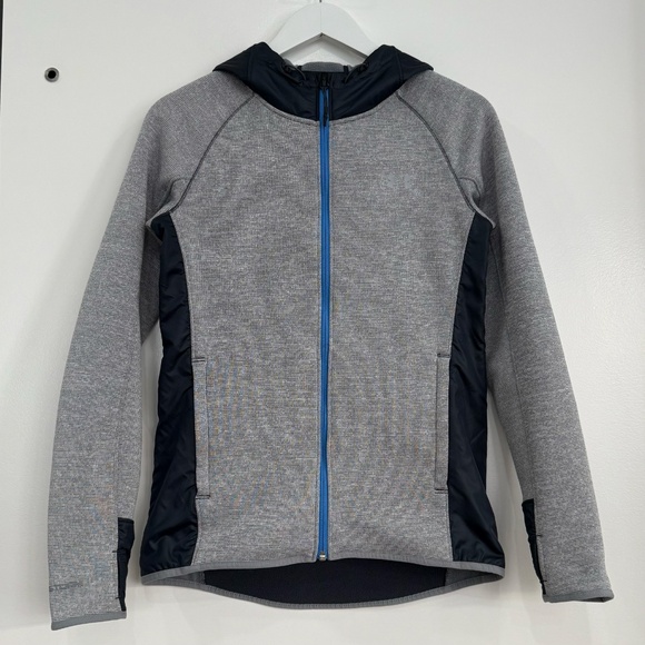 Under Armour Women's Full Zip Hoodie Grey and Green Loose Cold Gear Storm. Sz XS - Picture 1 of 13